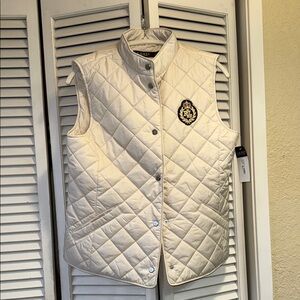 Ralph Lauren Quilted Vest in Cream